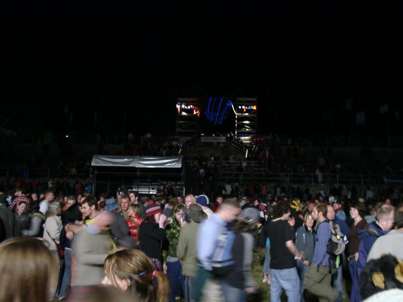 crowd lit up