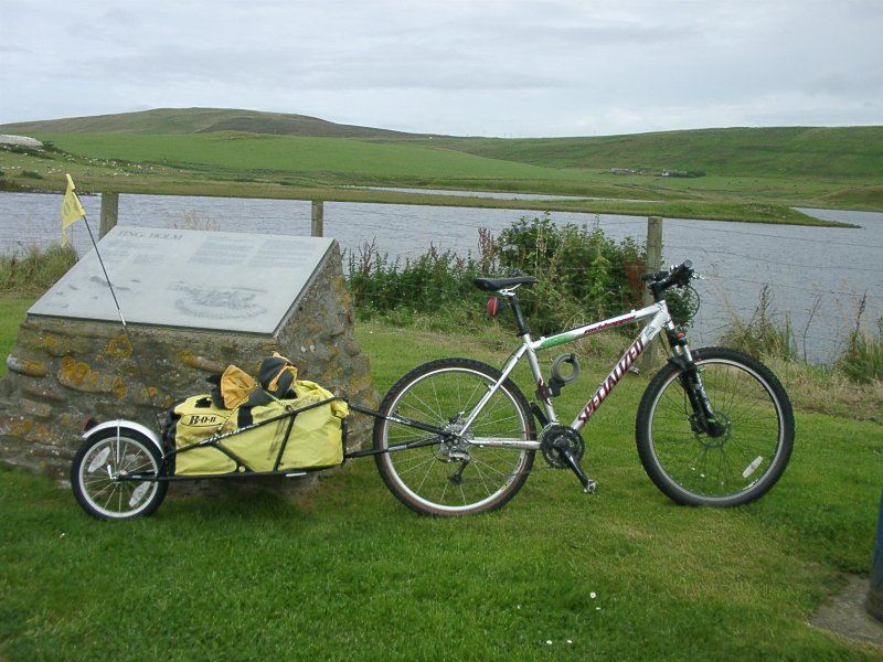 bike at Tingwall loch
