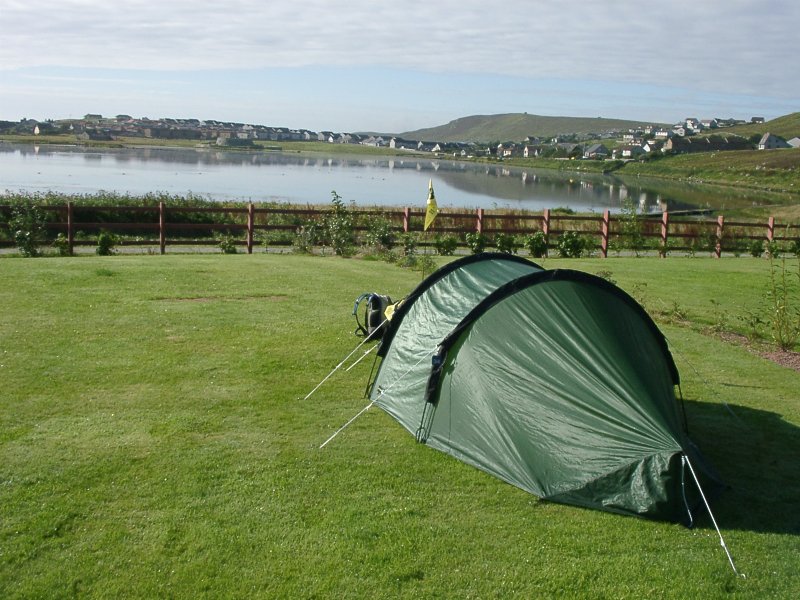 Clcikmin campsite in Lerwick